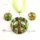 peace sign foil venetian murano glass pendants and earrings jewelry