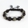 pearls macrame disco glitter ball pave beads bracelets