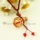 essential oil diffuser necklaces vintage perfume bottle pendant necklace wholesale distributor top quality murano glass jewelry hand blowm