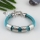 pu charm wristbands multi layer buckle bracelets unisex