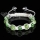 rhinestone and crystal beads macrame bracelets white cord