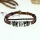 rhinestone charm genuine leather wrap bracelets