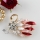rhinestone enameled swan scarf brooch pin jewelry