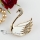rhinestone swan scarf brooch pin jewellery