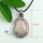 rhombus rose quartz jade semi precious stone necklaces pendants