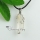 rock crystal quartz natural semi precious stone necklaces pendants
