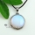 round amethyst natural stone turquoise glass opal natural semi precious stone pendants for necklaces