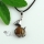 round cat amethyst rose quartz agate jade tiger's-eye natural semi precious stone necklaces pendants