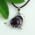 round dolphin glass opal jade rose quartz tiger's-eye turquoise amethyst natural semi precious stone necklaces pendants