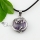 round dragon agate tigereye opal amethyst jade semi precious stone necklaces pendants
