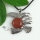 round eagle jade natural semi precious stone necklaces pendants