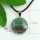 round flower glass opal jade rose quartz tiger's-eye natural semi precious stone necklaces pendants