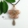 round flower teardrop rose quartz jade glass opal semi precious stone rhinestone necklaces pendants