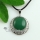 round glass opal rose quartz amethyst tiger's-eye agate jade natural semi precious stone necklaces pendants