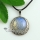 round glass opal rose quartz amethyst tiger's-eye agate jade natural semi precious stone necklaces pendants