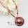 round glitter foil swirled murano lampwork glass venetian necklaces pendants