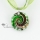 round glitter swirled pattern lampwork glass pendants necklaces