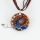round glitter swirled pattern lampwork glass pendants necklaces