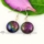 round handmade murano dichroic glass earrings jewelry