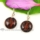 round handmade murano dichroic glass earrings jewelry