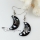 round heart teardrop oval moon patchwork seawater shell mother of pearl dangle earrings