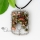 round oblong semi precious stone necklaces pendants