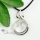 round open work semi precious stone rock crystal agate glass opal natural semi precious stone pendant necklaces