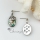 round openwork seawater rainbow abalone shell mother of pearl stud earrings