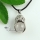 round owl glass opal amethyst tiger's-eye agate natural semi precious stone necklaces pendants