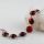 round semi precious stone agate rose quartz turquoise glass opal charm toggle bracelets jewelry
