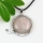 round tiger's eye rose quartz amethyst jade agate natural semi precious stone necklaces pendants