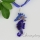 seahorse lampwork glass glitter swirled with lines necklaces with pendants animal