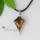 semi precious stone amethyst agate tiger's-eye pendants leather necklacesjewelry