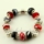 silver charms bracelets with murano glass large hole beads