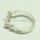 silver plated finger rings for big hole charms beads