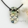 slipper patchwork sea water penguin oyster white oyster rainbow abalone shell necklaces pendants