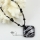 square glitter foil with lines murano lampwork glass venetian necklaces pendants