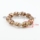 stretch swirled lampwork murano glass beads bracelets jewelry