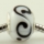 swirled murano glass large hole beads for fit charms bracelets
