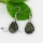 tear drops dichroic foil glass dangle earrings jewelry jewellery