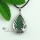 teardrop flower rhinestone amethyst rose quartz jade natural semi precious stone pendants for necklaces