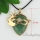 teardrop flower wave turquoise glass opal jade agate semi precious stone rhinestone openwork necklaces with pendants