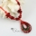 teardrop glitter foil millefiori murano lampwork glass venetian necklaces pendants
