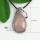 teardrop jade glass opal rose quartz natural semi precious stone pendant necklaces