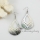 teardrop oval openwork mother of pearl dangle earrings for women red green blue whilte
