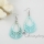 teardrop oval openwork mother of pearl dangle earrings for women red green blue whilte