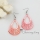 teardrop oval openwork mother of pearl dangle earrings for women red green blue whilte