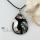 teardrop patchwork sea water rainbow abalone penguin black oyster shell mother of pearl necklaces pendants