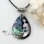 teardrop round oval patchwork sea water rainbow abalone mother of pearl necklaces pendants