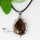 teardrop semi precious stone amethyst tiger's-eye glass opal rose quartz jade necklaces pendants